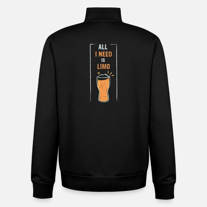 ALL I NEED IS LIMO - Unisex Organic Zip Sweatshirt von Stanley/Stella - Schwarz