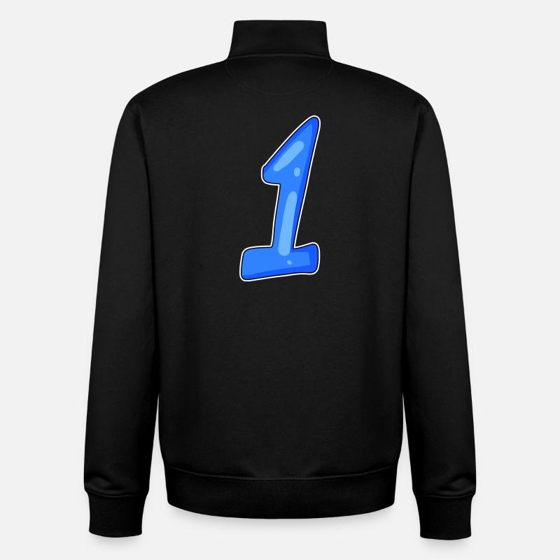 1 Winner - Unisex Organic Zip Sweatshirt by Stanley/Stella - black