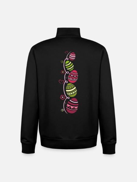 Ostern Ostereier Eiersuche - Unisex Organic Zip Sweatshirt von Stanley/Stella - Schwarz