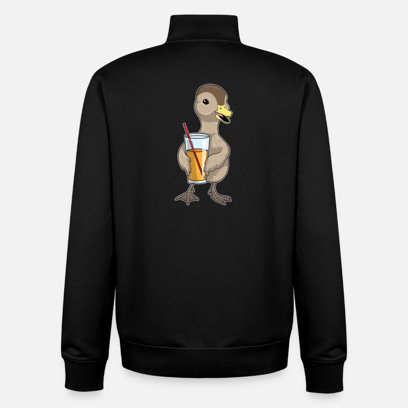 Ente Saft - Unisex Organic Zip Sweatshirt von Stanley/Stella - Schwarz