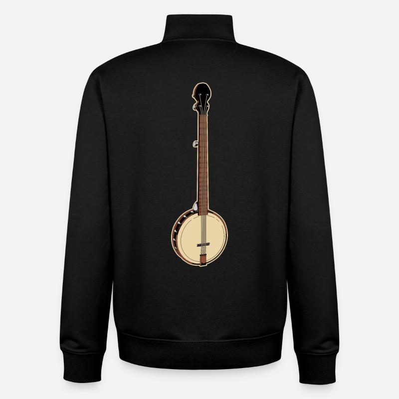 Banjo Bluegrass - Unisex Organic Zip Sweatshirt von Stanley/Stella - Schwarz