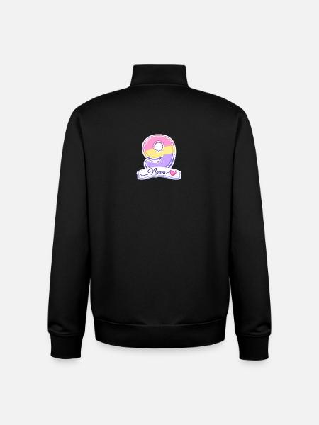 Birthday 9 Pastel customizable - Unisex Organic Zip Sweatshirt by Stanley/Stella - black