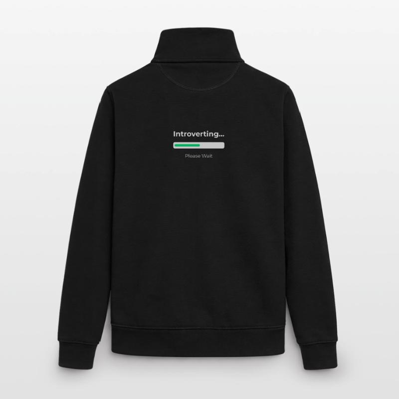 Introvert Loading Unisex Organic Zip Sweatshirt by Stanley/Stella