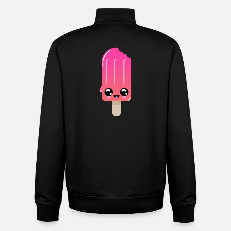 Eisshot mit strahlenden Augen - Unisex Organic Zip Sweatshirt von Stanley/Stella - Schwarz