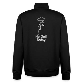 No Golf Today Golfspieler Geschenkidee Golfer - Unisex Organic Zip Sweatshirt von Stanley/Stella - Schwarz - Hinten - AI Model Male 185 light (185cm)