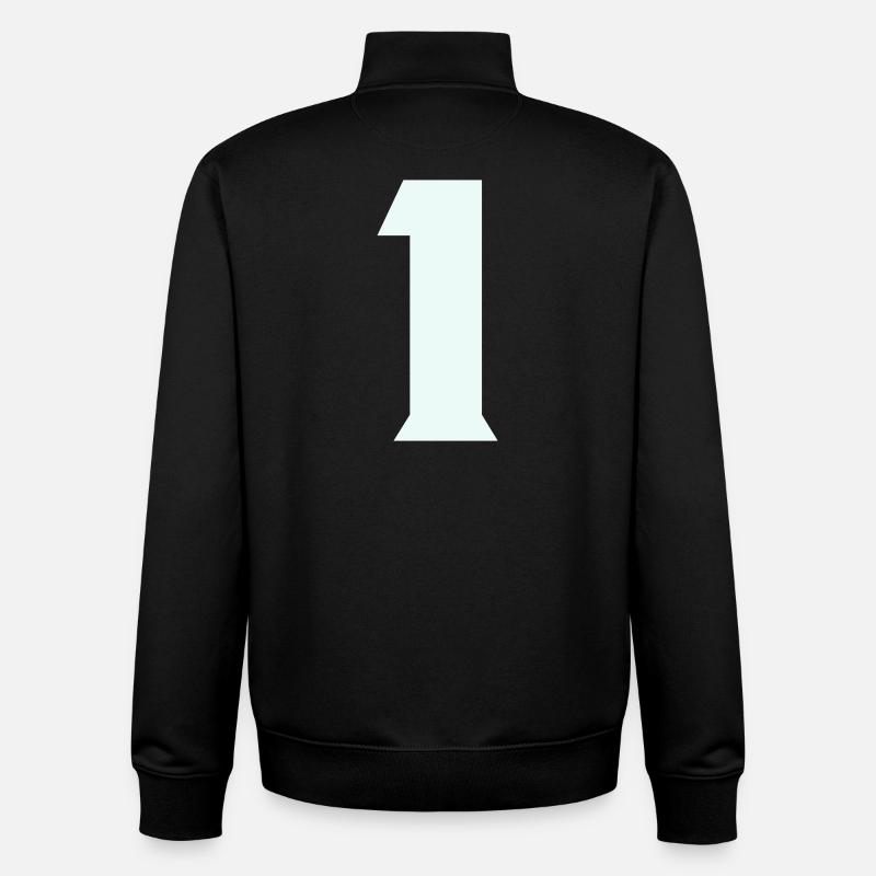 1 - Unisex Organic Zip Sweatshirt by Stanley/Stella - black