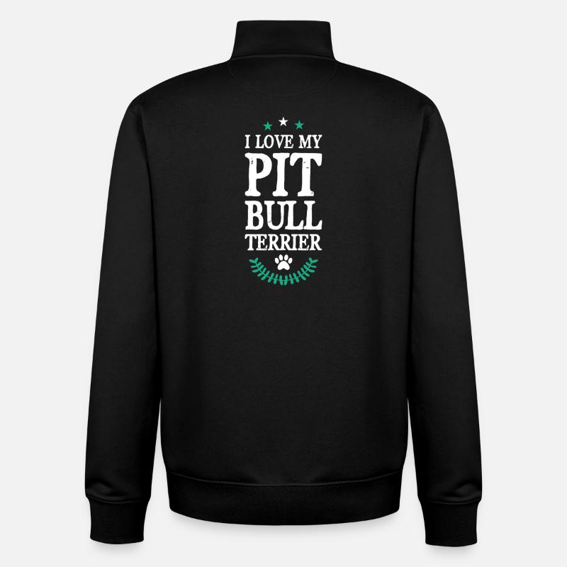 PIT_BULL_TERRIER - Unisex Organic Zip Sweatshirt von Stanley/Stella - Schwarz