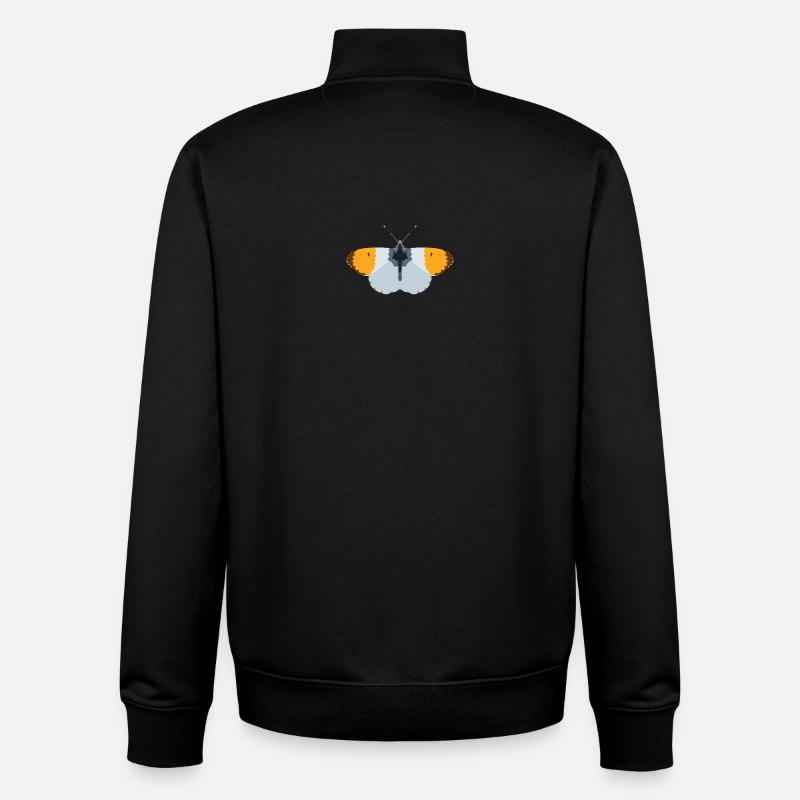 Schmetterlinge: Der Aurorafalter - Unisex Organic Zip Sweatshirt von Stanley/Stella - Schwarz