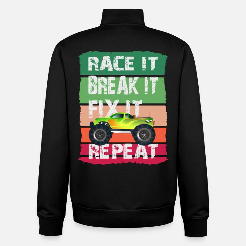 RC Modell Auto - Unisex Organic Zip Sweatshirt von Stanley/Stella - Schwarz