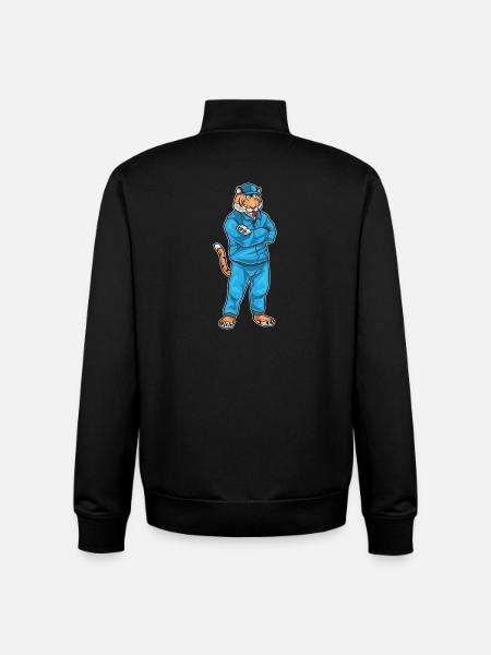 Tiger Sport Lehrer Schule - Unisex Organic Zip Sweatshirt von Stanley/Stella - Schwarz