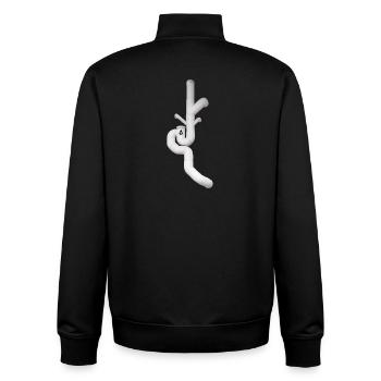 Don Giordano - Sweat zippé unisexe en coton bio Stanley/Stella - noir - Dos - AI Model Male 185 light (185cm)
