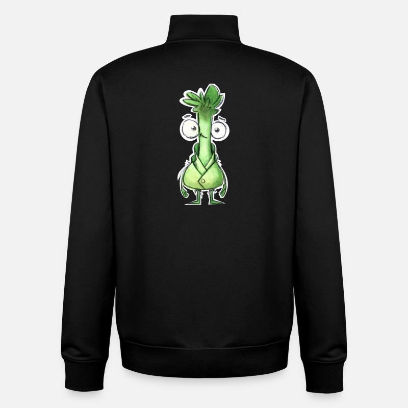 Lauchheld im Mantel - Unisex Organic Zip Sweatshirt von Stanley/Stella - Schwarz