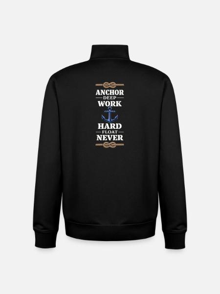 Seemannschaftsgeschenk Für Deckhand Ocean Work - Unisex Organic Zip Sweatshirt von Stanley/Stella - Schwarz
