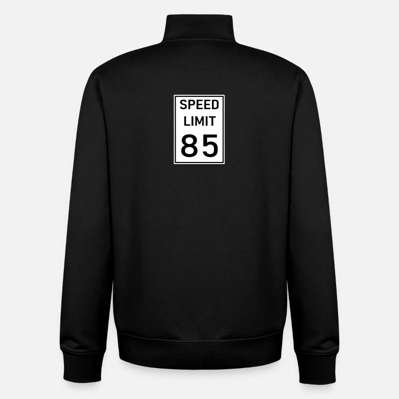 Geschwindigkeitsbegrenzung - Unisex Organic Zip Sweatshirt von Stanley/Stella - Schwarz