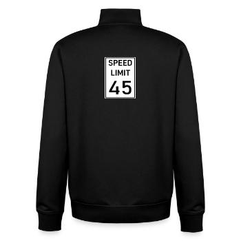 Grenze - Unisex Organic Zip Sweatshirt von Stanley/Stella - Schwarz - Hinten - AI Model Male 185 light (185cm)