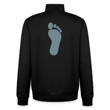 Podiatrie de soins des pieds bleus - Sweat zippé unisexe en coton bio Stanley/Stella - noir - Dos - AI Model Male 185 light (185cm)