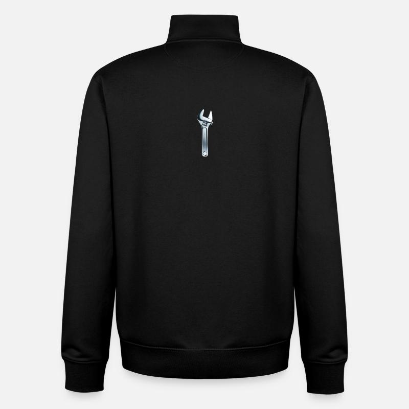 Schraubenschlüssel - Unisex Organic Zip Sweatshirt von Stanley/Stella - Schwarz