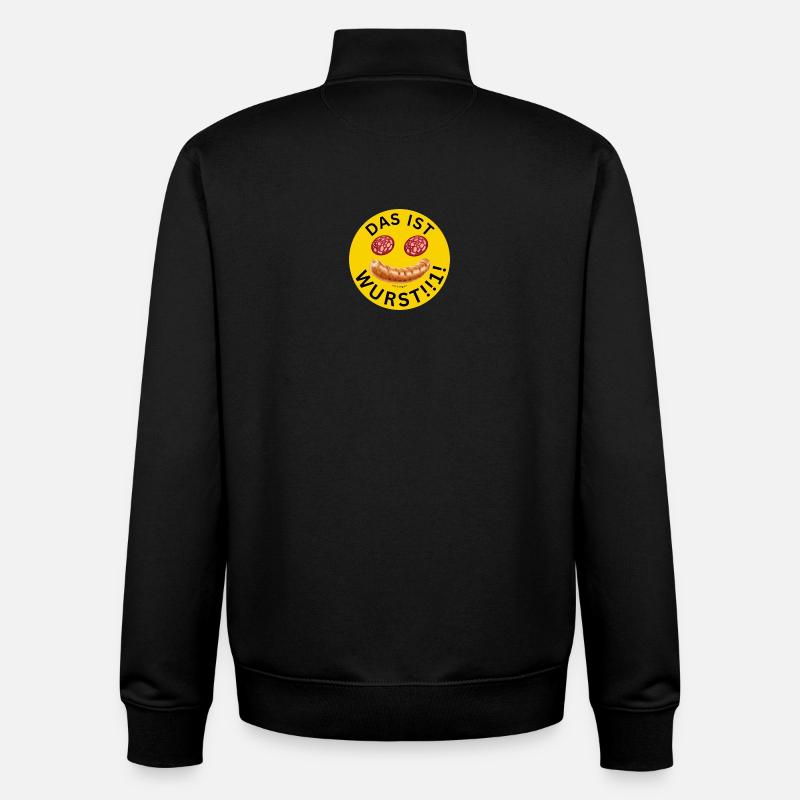 C’EST LA SAUCISSE Chemise d’humour végétalien - Sweat zippé unisexe en coton bio Stanley/Stella - noir