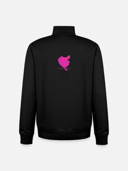 Un_p_tit_peu_l-removebg-preview - Unisex Organic Zip Sweatshirt by Stanley/Stella - black