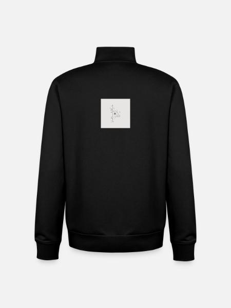 Photography Logo Star Flash - Unisex Organic Zip Sweatshirt by Stanley/Stella - black