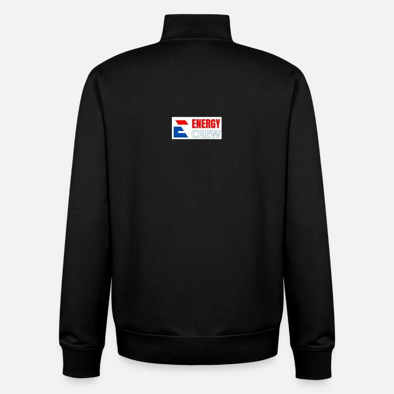 Energy Crew logo 2 - Unisex Organic Zip Sweatshirt by Stanley/Stella - black
