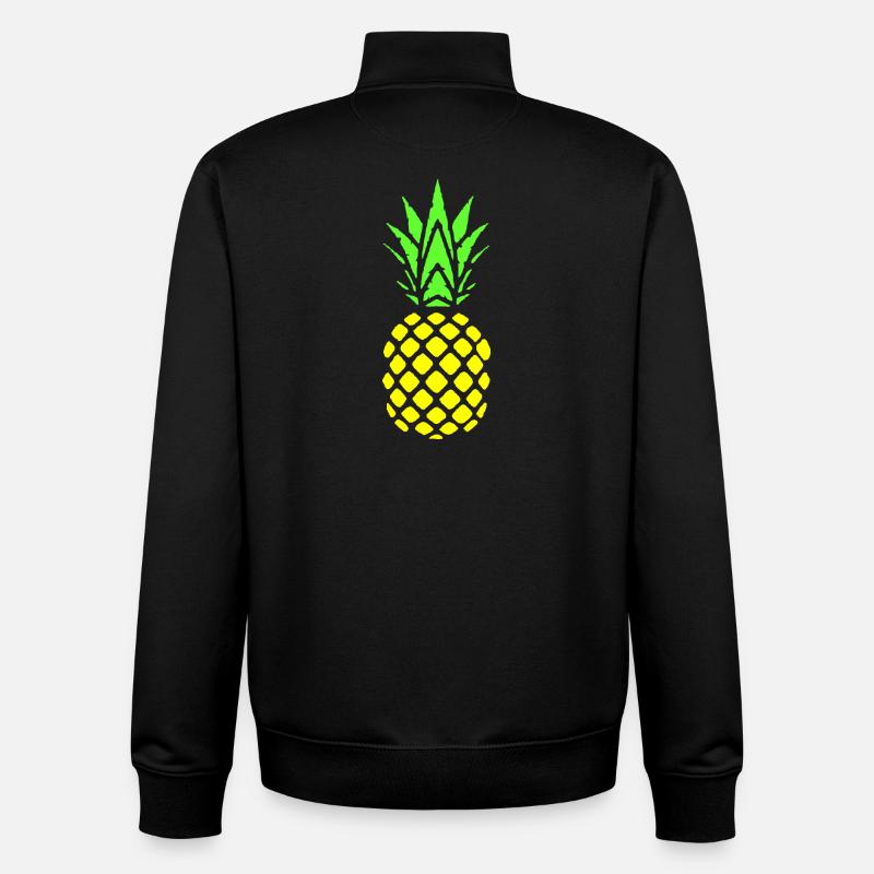 Ananas - Unisex Organic Zip Sweatshirt von Stanley/Stella - Schwarz