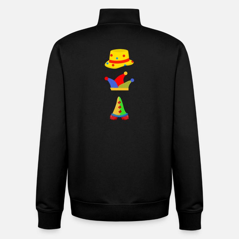 Bunter Narr im Fragment - Unisex Organic Zip Sweatshirt von Stanley/Stella - Schwarz