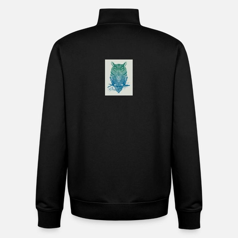 GoVoR_EULE - Sweat zippé unisexe en coton bio Stanley/Stella - noir