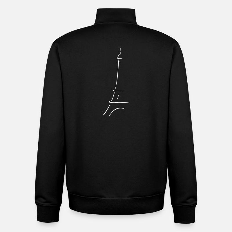 Eiffelturm Paris - Unisex Organic Zip Sweatshirt von Stanley/Stella - Schwarz