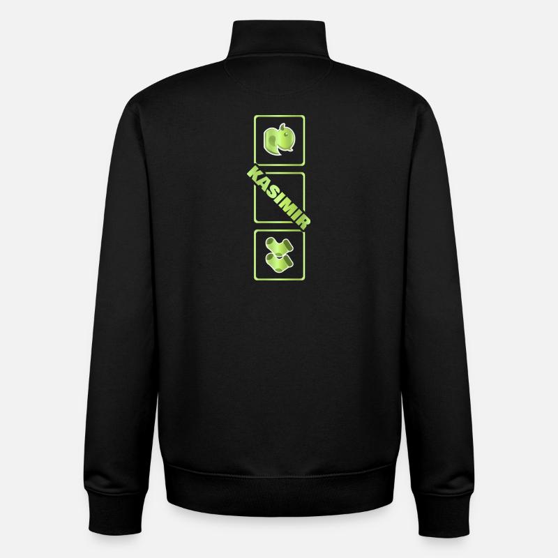 Kasimir - Unisex Organic Zip Sweatshirt by Stanley/Stella - black
