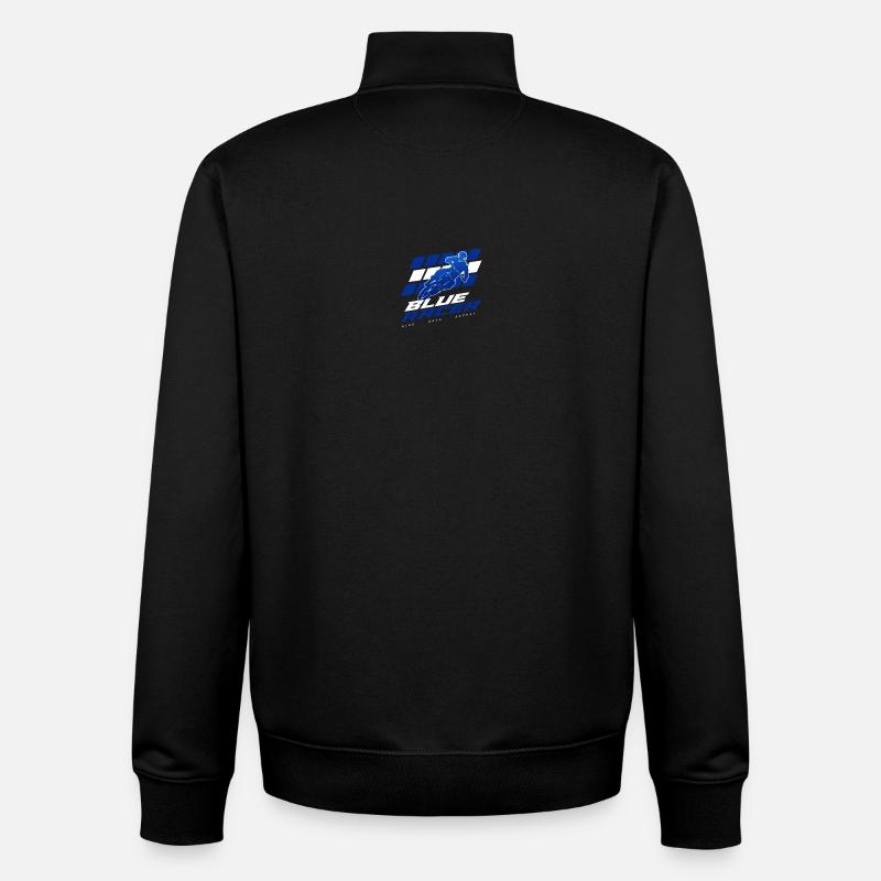 Blue Racer - Unisex Organic Zip Sweatshirt by Stanley/Stella - black