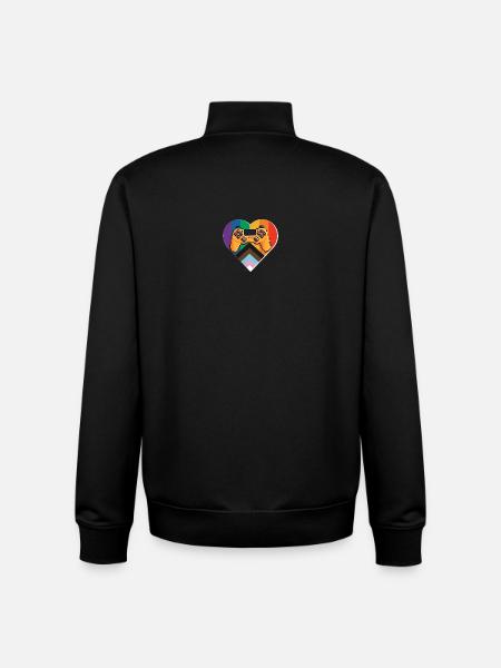 Pride Gaming Controller - Unisex Organic Zip Sweatshirt by Stanley/Stella - black