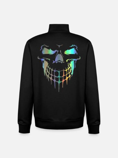 Skull - Unisex Organic Zip Sweatshirt by Stanley/Stella - black