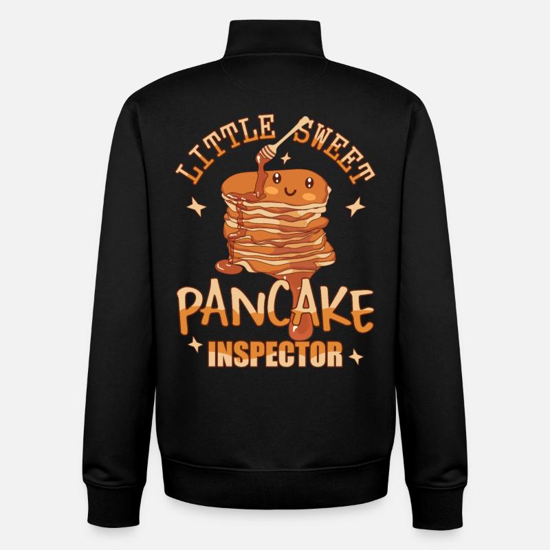 Pancake Inspector - Unisex Organic Zip Sweatshirt by Stanley/Stella - black