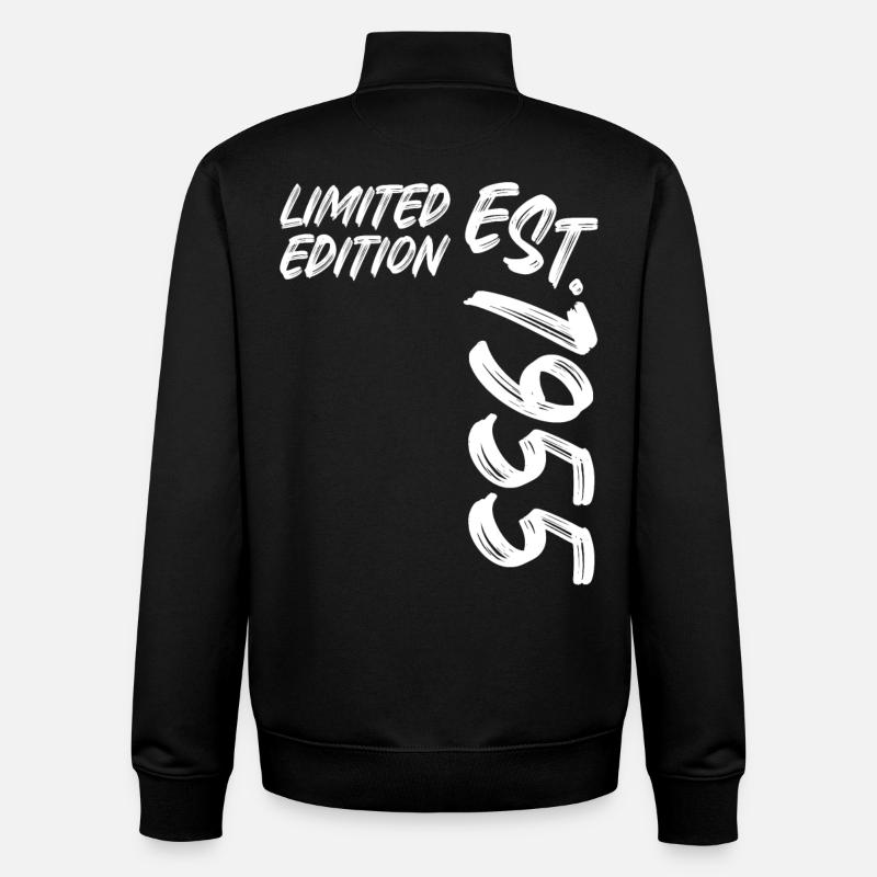 Édition limitée Est. 1955 - Sweat zippé unisexe en coton bio Stanley/Stella - noir