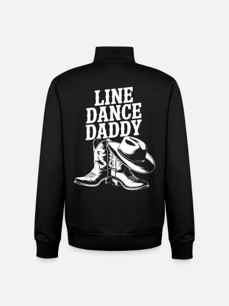 Line Dance Daddy Boots - Unisex Organic Zip Sweatshirt by Stanley/Stella - black