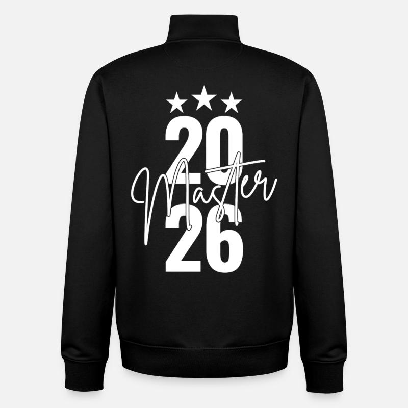 Master 2026 - Sweat zippé unisexe en coton bio Stanley/Stella - noir