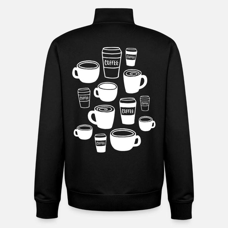 Tasse à café - Sweat zippé unisexe en coton bio Stanley/Stella - noir