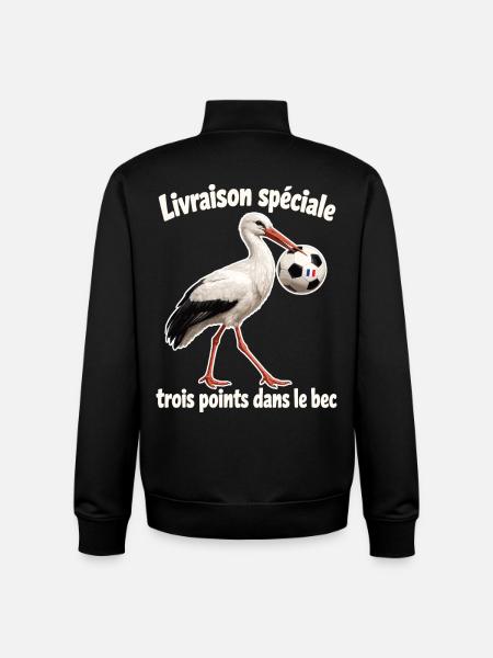 Colmar Cigogne Foot - Unisex Organic Zip Sweatshirt von Stanley/Stella - Schwarz