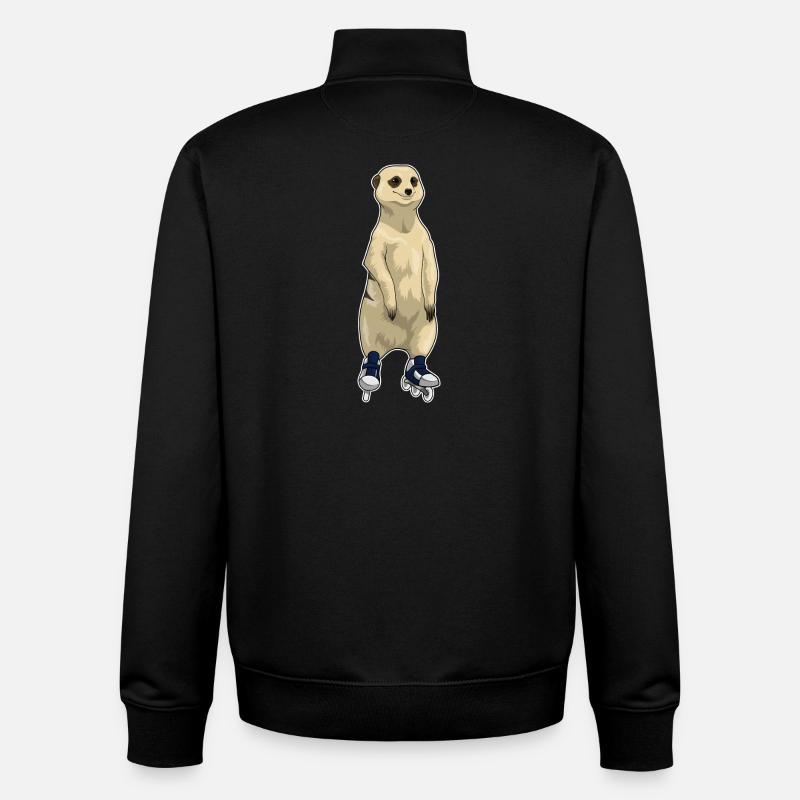 Erdmännchen Inline skating Inline skates - Unisex Organic Zip Sweatshirt von Stanley/Stella - Schwarz