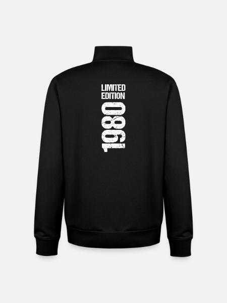 Édition limitée 1980 - Sweat zippé unisexe en coton bio Stanley/Stella - noir