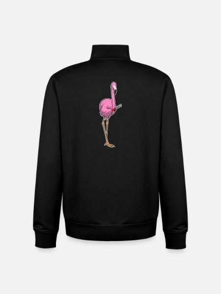 Flamingo Coiffeur Pince à cheveux - Sweat zippé unisexe en coton bio Stanley/Stella - noir