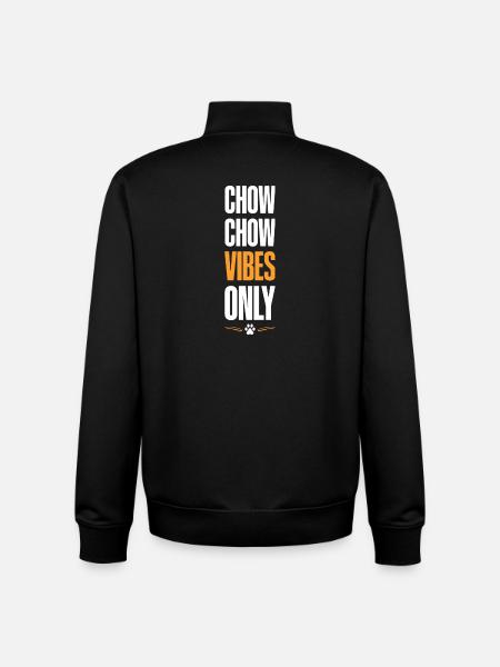 Chow Chow Vibes Only - Unisex Organic Zip Sweatshirt by Stanley/Stella - black