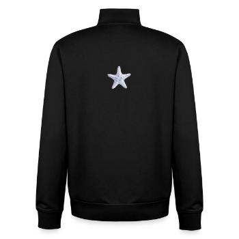 Zartes Seestern-Aquarell - Unisex Organic Zip Sweatshirt von Stanley/Stella - Schwarz - Hinten - AI Model Male 185 light (185cm)