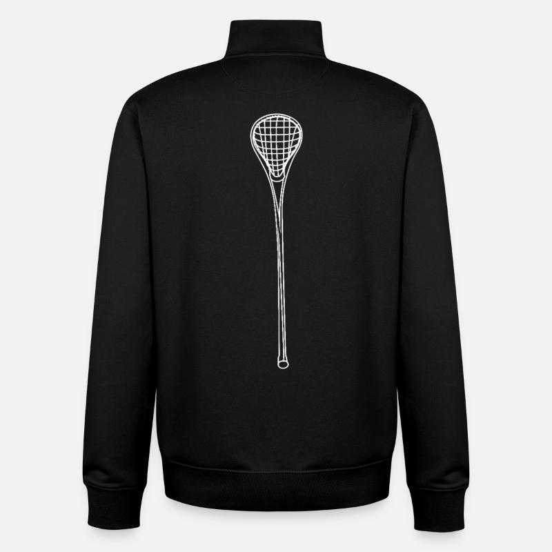 Lacrosseschläger - Unisex Organic Zip Sweatshirt von Stanley/Stella - Schwarz