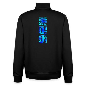 MANA - BLUE LAGOON - Sweat zippé unisexe en coton bio Stanley/Stella - noir - Dos - AI Model Male 185 light (185cm)