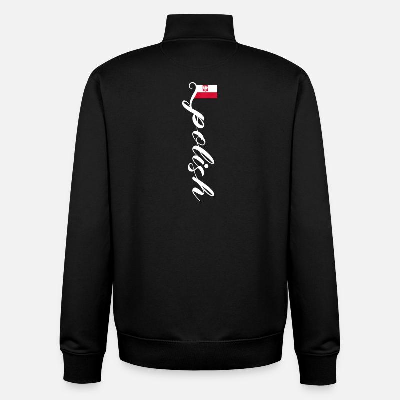 Polen - Unisex Organic Zip Sweatshirt von Stanley/Stella - Schwarz