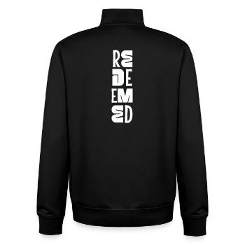 Be still and know Psalm 46:10 Christian Faith - Unisex Organic Zip Sweatshirt by Stanley/Stella - black - Back - AI Model Male 185 light (185cm)