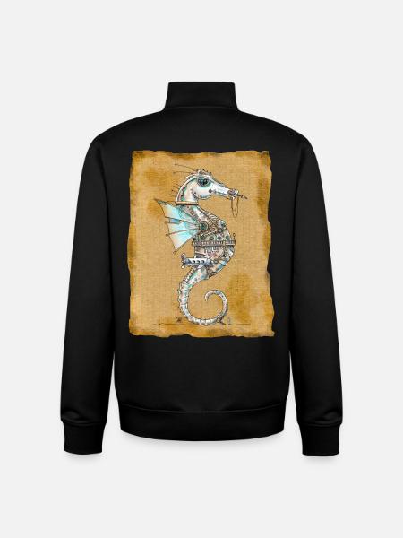 Seepferdchen Abyss'patrol von . Nemo - Unisex Organic Zip Sweatshirt von Stanley/Stella - Schwarz