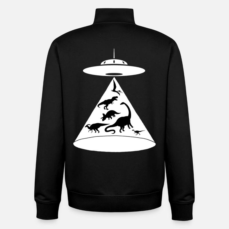 La sauvegarde des dinosaures - Sweat zippé unisexe en coton bio Stanley/Stella - noir